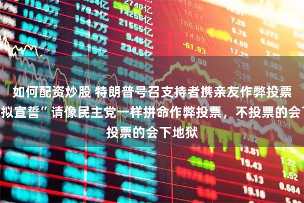 如何配资炒股 特朗普号召支持者携亲友作弊投票，“模拟宣誓”请像民主党一样拼命作弊投票，不投票的会下地狱